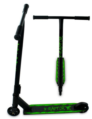 Hulajnoga Wyczynowa Streetowa X-raptor Abec-9 T-bar Zielona