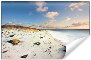 Fototapeta DEKORACYJNA Krajobraz 3D Plaża Morze i Wydmy 405cm x 270cm