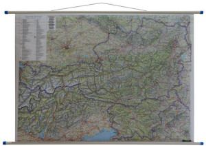 Austria Mapa Ścienna Samochodowa Aktualna Fb