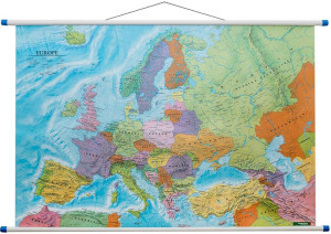 Europa Mapa Ścienna Polityczna Laminowana