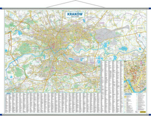 Kraków Mapa Ścienna 1:20 500 Compass
