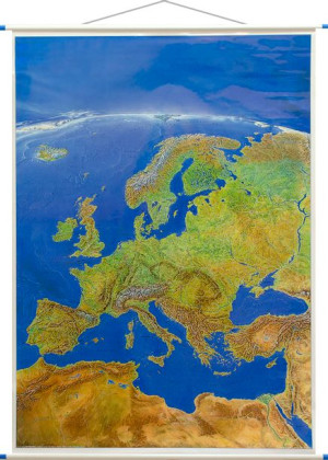 Europa Mapa Ścienna Panoramiczna Stiefel