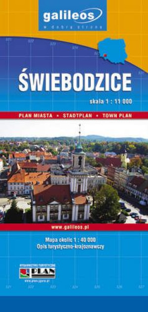 Świebodzice plan miasta 1:11 000  Plan