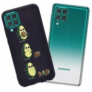 Etui Matowe Mat Case do Samsung Galaxy F62 Wzory