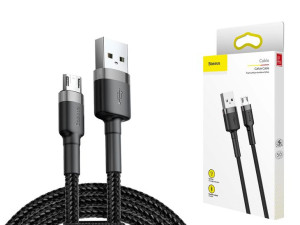 Baseus krótki kabel micro USB 50 cm - oplot