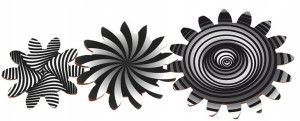 3szt. Zębatki 3D TRYBY TABLICY MANIPULACYJNEJ V6