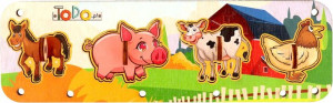 Puzzle Farma Kształty Tablicy Manipulacyjnej V12