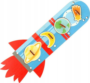 Puzzle Rakieta Planety Tablicy Manipulacyjnej V10