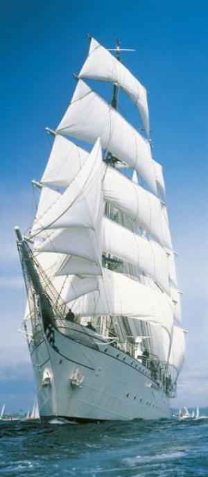 Fototapeta Łódka na Morzu Komar 2-1017 Sailing Boat (86 x 220 cm)