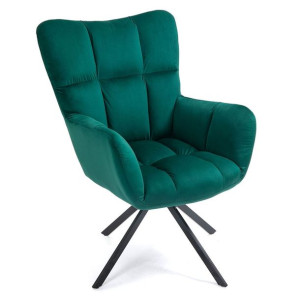 Zielony fotel do salonu obrotowy CL-18030-2