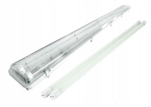 Oprawa hermetyczna lampa 120cm + świetlówki LED WW