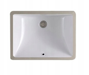 Umywalka Podblatowa Ceramiczna Adela Biała White