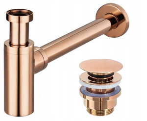 Syfon Umywalkowy Klik-Klak Uniwersalny Rose Gold