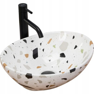 Umywalka Ceramiczna Rea Sofia Terazzo Lastryko