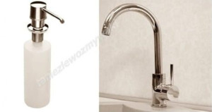 Zestaw Promocyjny Bateria Kuchenna Luga chrom + dozownik