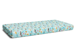 Prześcieradło Hevea Milusie Corgi 80 x 200 cm Corgi turkus