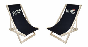 Leżak drewniany ogrodowy plażowy Twoje logo NADRUK  wzór personalizowany