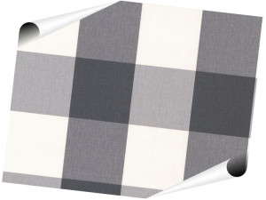 Tapeta As Elegance Biało-szara Krata Kratka