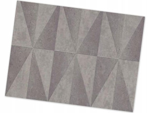 Tapeta Erismann Fame 6936-10 Szare Trójkąty Efekt 3d