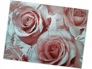Tapeta Do Sypialni Róże Z Brokatem Duże Kwiaty Efekt 3d