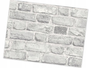 Tapeta Styl Loftowy Stary Mur Jasnoszara Cegła Efekt 3d