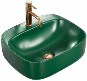 Umywalka Nablatowa Luiza 50 Green Mat Zielona
