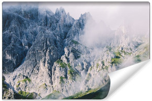 Fototapeta KRAJOBRAZ 3D do Salonu Góry we Mgle 315cm x 210cm