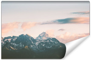 Fototapeta 3D KRAJOBRAZ do Sypialni Szczyty Górskie 180cm x 120cm