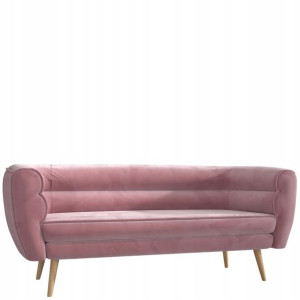 Sofa trójka do salonu i pokoju - BAKU, brudny róż