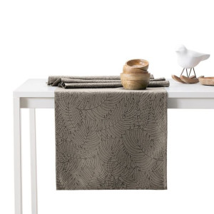 AmeliaHome Bieżnik plamoodporny GAIA 30x80 Cappuccino