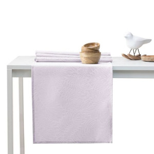 AmeliaHome Zestaw obrus + bieżnik plamoodporny GAIA 115x250+35x250 Lila