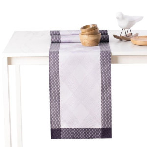 AmeliaHome Bieżnik MILLUZA 30X120 fioletowy