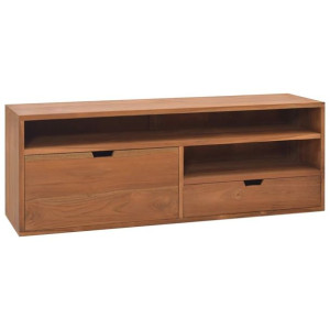 Lumarko Szafka pod telewizor, 110x30x40 cm, lite drewno tekowe