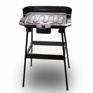Grill Elektryczny Wolnostojący Z Półką 2000w Balkonowy Ogrodowy