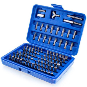 Zestaw Bitów 100 Sztuk Bity Torx W Niebieskiej Walizce Bituxx