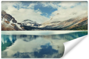 Fototapeta ŚCIENNA do Salonu 3D Jezioro Pejzaż Góry Natura 405cm x 270cm