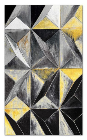 Obraz olejny ręcznie malowany 115x195cm Metal i rdza