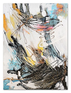 Obraz olejny ręcznie malowany 110x150cm Dynamizm