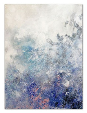 Obraz olejny ręcznie malowany 110x150cm Mroźny dym