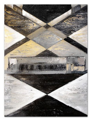 Obraz olejny ręcznie malowany 110x150cm Symetria życia