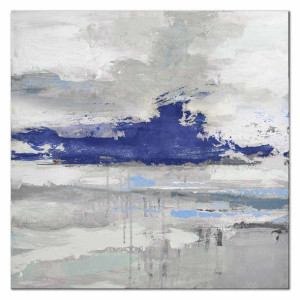 Obraz olejny ręcznie malowany 120x120cm Prześwit na niebie