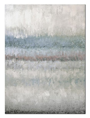 Obraz olejny ręcznie malowany 110x150cm Zimowa polana