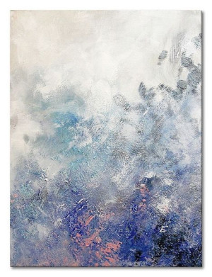 Obraz olejny ręcznie malowany 90x120cm Mroźny dym