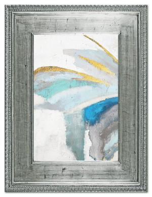 Obraz olejny ręcznie malowany 92x122cm Niebieskie skrzydło motyla