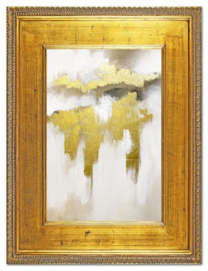 Obraz olejny ręcznie malowany 92x122cm Złoty bizon
