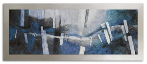 Obraz olejny ręcznie malowany 62x162cm Milczenie