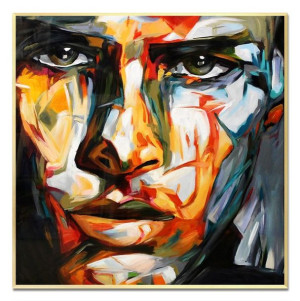 Obraz olejny ręcznie malowany 93x93cm Zdumienie