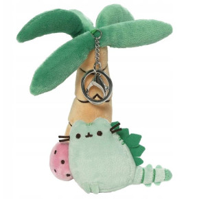 Maskotka kot PUSHEEN dinozaur pod palmą brelok