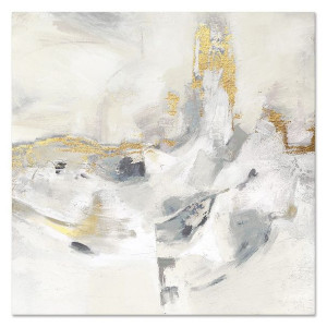 Obraz olejny ręcznie malowany 90x90cm Marmurowa fala