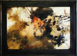 Obraz olejny ręcznie malowany 82x112cm Eksplozje